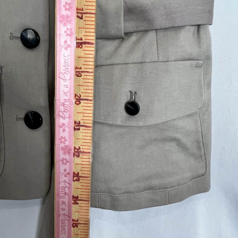 Worthington Women Beige Utility Vest Belted Safari Sleeveless Jacket S - Picture 13 of 16